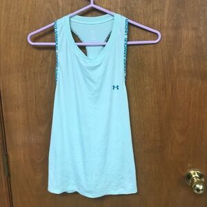 Mint Green Under  Armor  workout tank top